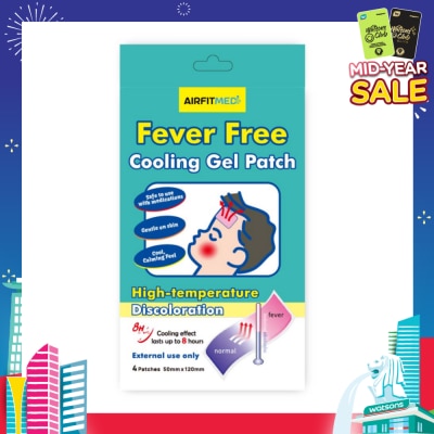 AIRFIT MEDI Discoloration Fever Free Cooling Gel Patch 4s
