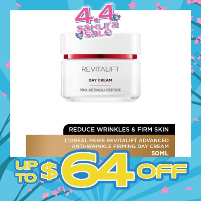 L'OREAL PARIS SKINCARE - Revitalift Advanced Anti-Wrinkle Firming Day Cream (Reduce Wrinkles & Firm Skin) 50ml