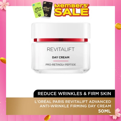 L'OREAL PARIS SKINCARE Revitalift Advanced Anti-Wrinkle Firming Day Cream (Reduce Wrinkles & Firm Skin) 50ml