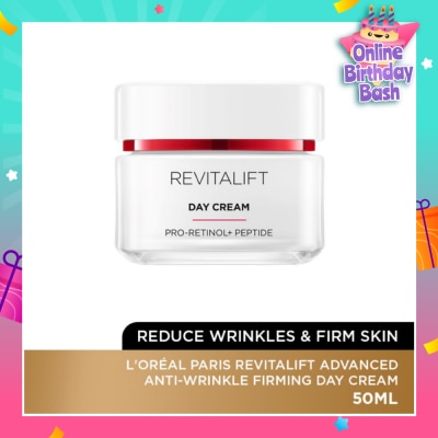 L'OREAL PARIS SKINCARE Revitalift Advanced Anti-Wrinkle Firming Day Cream (Reduce Wrinkles & Firm Skin) 50ml