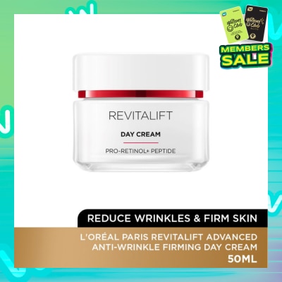 L'OREAL PARIS SKINCARE Revitalift Advanced Anti-Wrinkle Firming Day Cream (Reduce Wrinkles & Firm Skin) 50ml