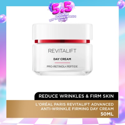 L'OREAL PARIS SKINCARE - Revitalift Advanced Anti-Wrinkle Firming Day Cream (Reduce Wrinkles & Firm Skin) 50ml