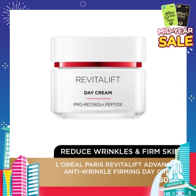 L'OREAL PARIS SKINCARE Revitalift Advanced Anti-Wrinkle Firming Day Cream (Reduce Wrinkles & Firm Skin) 50ml