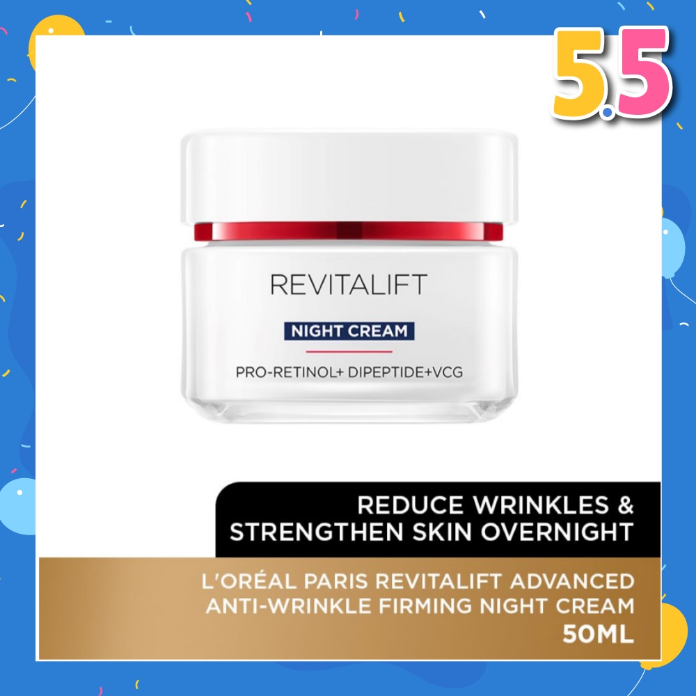 Revitalift Advanced Anti-Wrinkle Firming Night Cream (Reduce Wrinkles & Strengthen Skin Overnight) 50ml