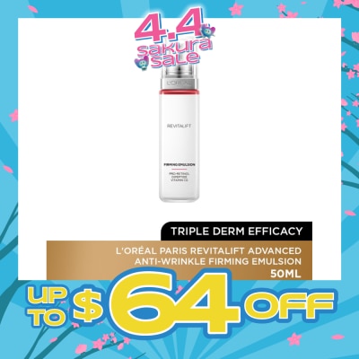 L'OREAL PARIS SKINCARE - Revitalift Advanced Anti-Wrinkle Firming Emulsion (Triple Derm Efficacy) 50ml