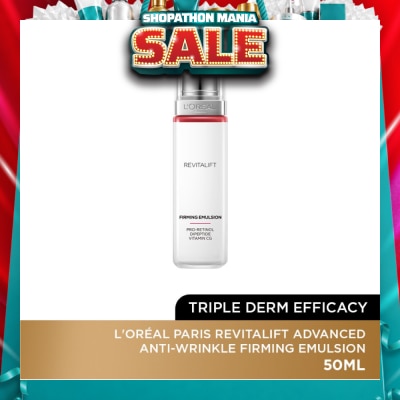 L'OREAL PARIS SKINCARE - Revitalift Advanced Anti-Wrinkle Firming Emulsion (Triple Derm Efficacy) 50ml