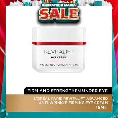 L'OREAL PARIS SKINCARE - Revitalift Advanced Anti-Wrinkle Firming Eye Cream (Reduce Firm & Strengthen Under Eye) 15ml