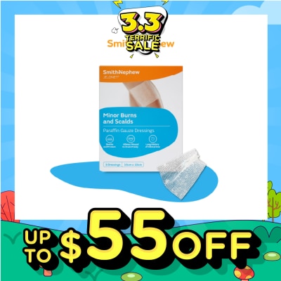 SMITH & NEPHEW Jelonet Minor Burns and Scalds 10cm x 10cm 3s