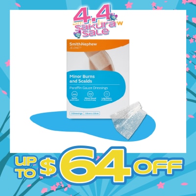 SMITH & NEPHEW - Jelonet Minor Burns and Scalds 10cm x 10cm 3s