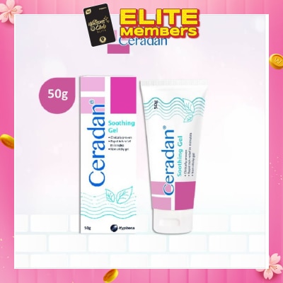 CERADAN Soothing Gel (Rapid Itch Relief in 5 Mins + Menthol, Polidocanol + For Eczema-prone, Dry & Sensitive Skin) 50g