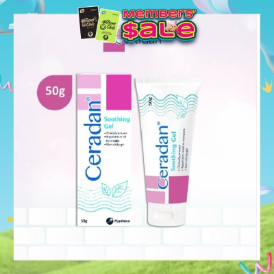 CERADAN - Soothing Gel (Rapid Itch Relief in 5 Mins + Menthol, Polidocanol + For Eczema-prone, Dry & Sensitive Skin) 50g