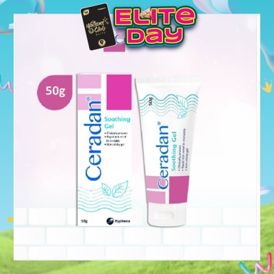 CERADAN - Soothing Gel (Rapid Itch Relief in 5 Mins + Menthol, Polidocanol + For Eczema-prone, Dry & Sensitive Skin) 50g