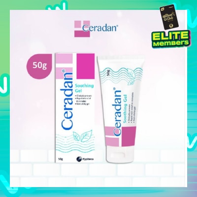 CERADAN Soothing Gel (Rapid Itch Relief in 5 Mins + Menthol, Polidocanol + For Eczema-prone, Dry & Sensitive Skin) 50g