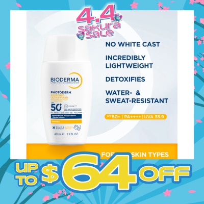 BIODERMA - Photoderm XDefense Ultra-Fluid Hydrating Detox Sunscreen SPF50+ PA++++ 40ml