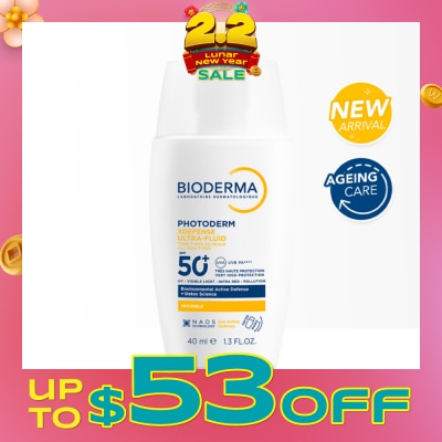 BIODERMA Photoderm XDefense Ultra-Fluid Hydrating Detox Sunscreen SPF50+ PA++++ 40ml