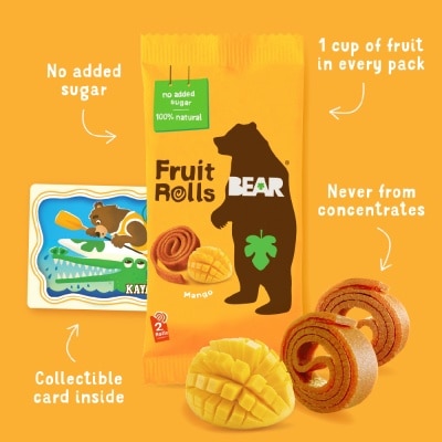 BEAR FRUITS Mango Fruit Rolls 5s (Expiry: Aug`2026)