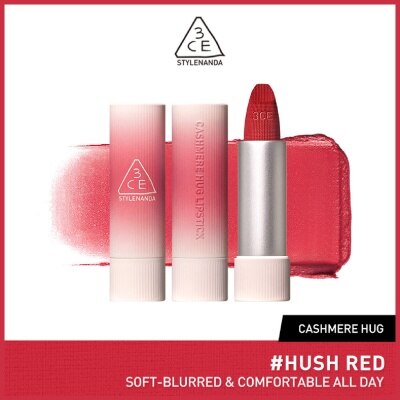 3CE Cashmere Hug Lipstick 08 Hush Red 1s | Lips | Watsons Singapore