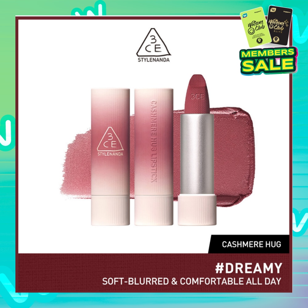 3CE Cashmere Hug Lipstick 10 Dreamy 1s