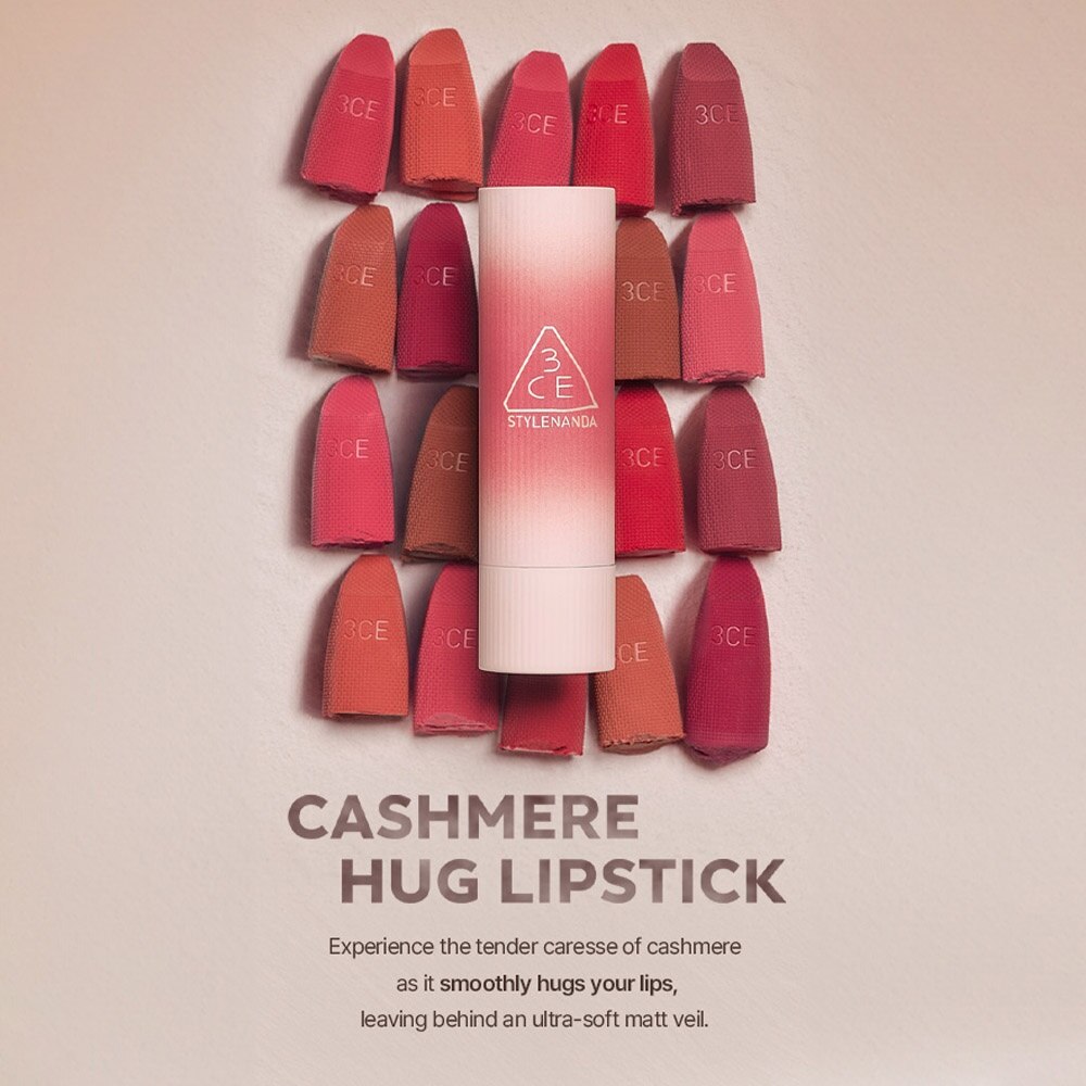 3CE Cashmere Hug Lipstick 04 Text Me 1s | Lips | Watsons Singapore