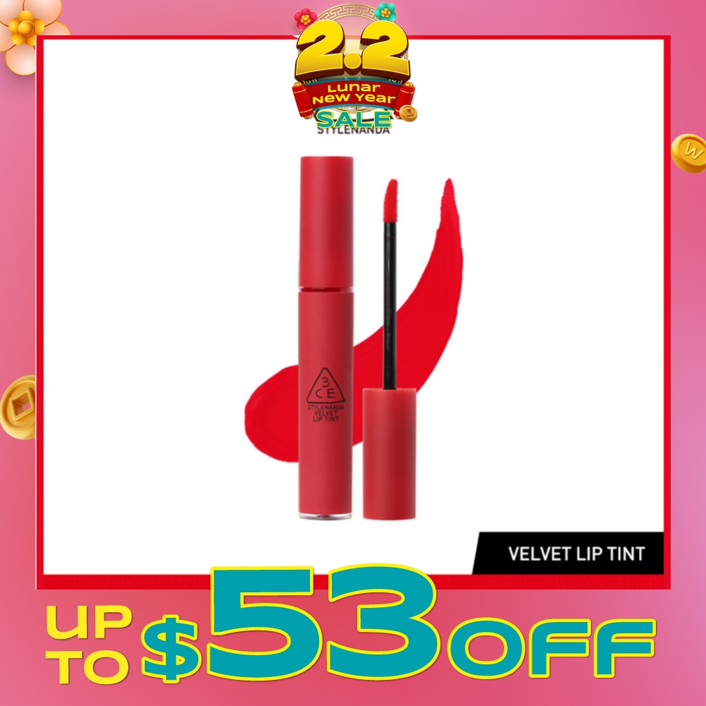 3CE Velvet Lip Tint #Best Ever (Soft & Velvety Matte Lips) 28g