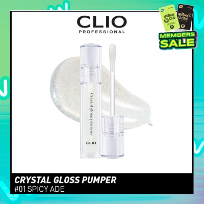 CLIO Crystal Gloss Plumper 01 Spicy Ade 1s