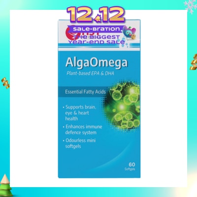 HST AlgaOmega Softgel (To Support Brain, Eye & Heart Health & Enhances Immune Defence System) 60s (Expiry: Sep`2026)