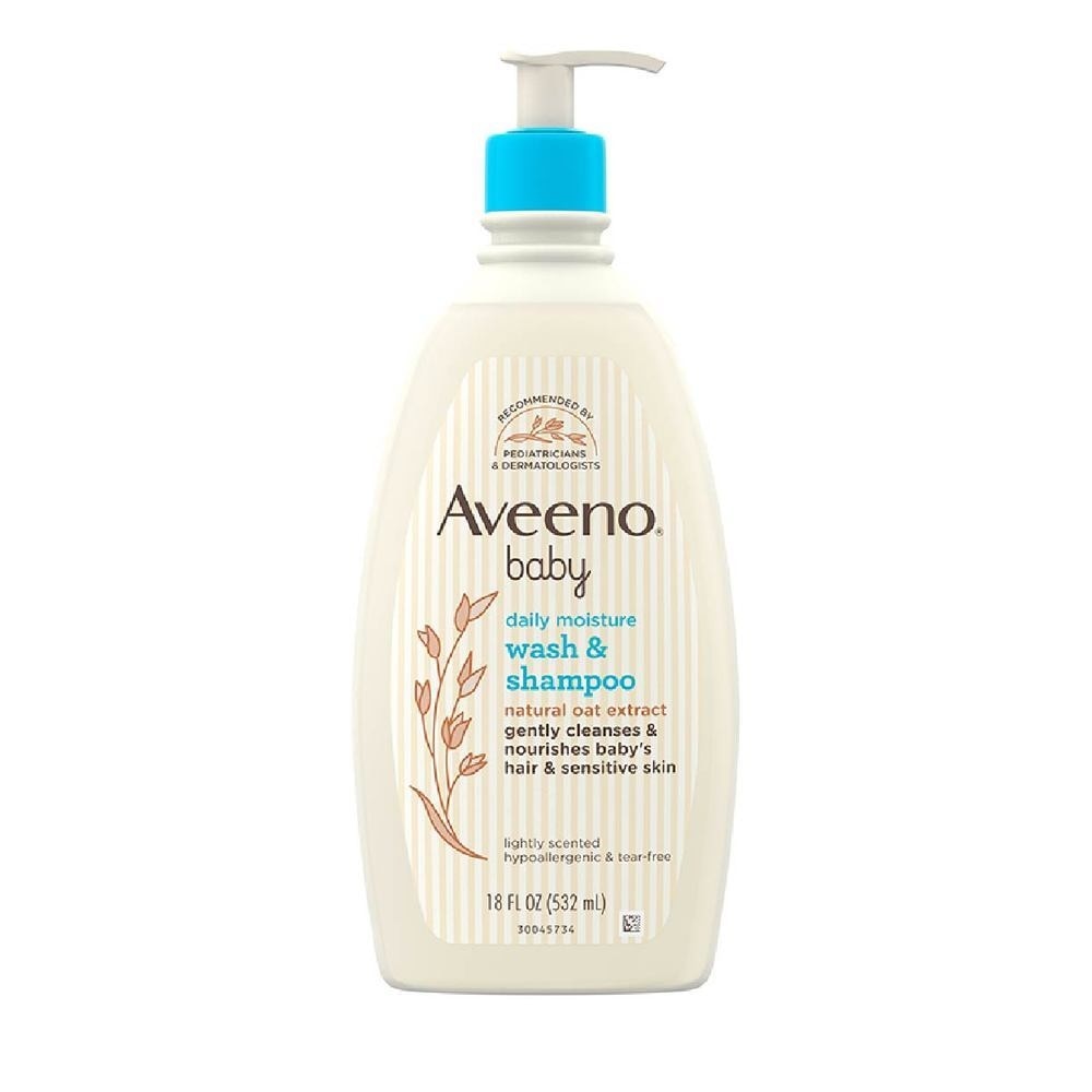 Daily Moisture Wash and Shampoo with Natural Oat Extract (For Normal to Dry Sensitive Skin) 532ml