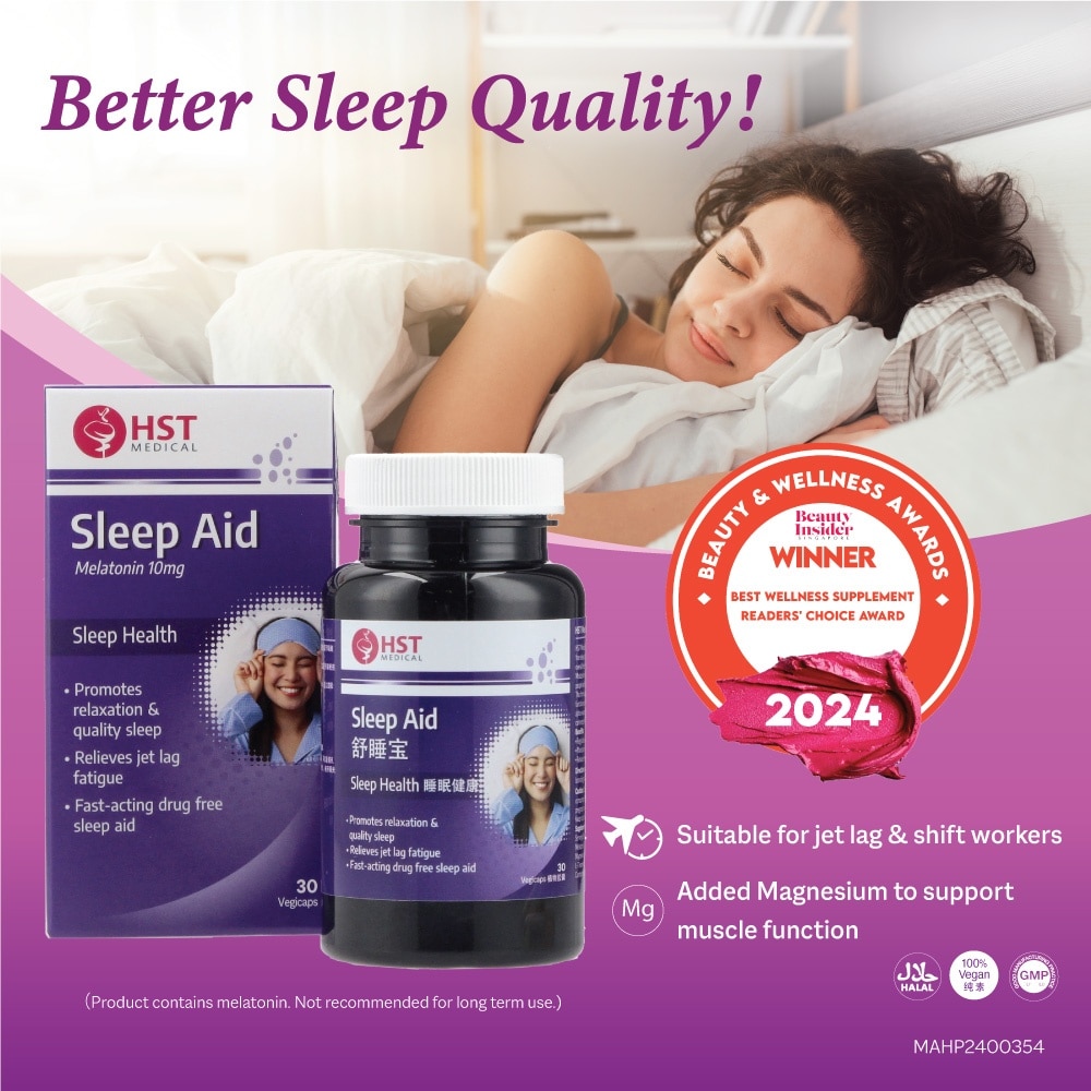 Sleep Aid Melatonin 10mg Vegicap (To Promotes Relaxation & Quality Sleep, Relieves Jet Lag Fatigue & Fast-Acting Drug Free Sleep Aid) 30s