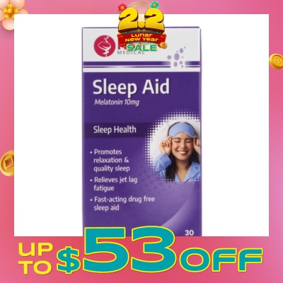 HST Sleep Aid Melatonin 10mg Vegicap (To Promotes Relaxation & Quality Sleep, Relieves Jet Lag Fatigue & Fast-Acting Drug Free Sleep Aid) 30s
