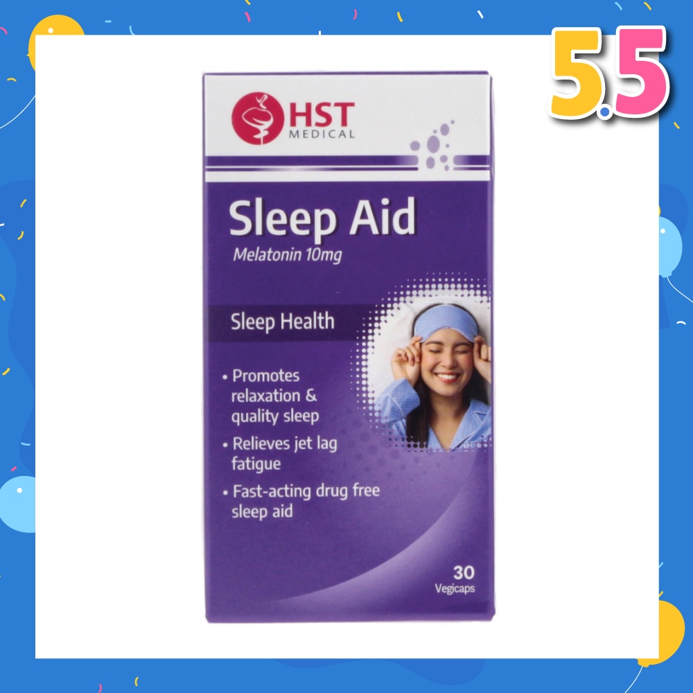 Sleep Aid Melatonin 10mg Vegicap (To Promotes Relaxation & Quality Sleep, Relieves Jet Lag Fatigue & Fast-Acting Drug Free Sleep Aid) 30s