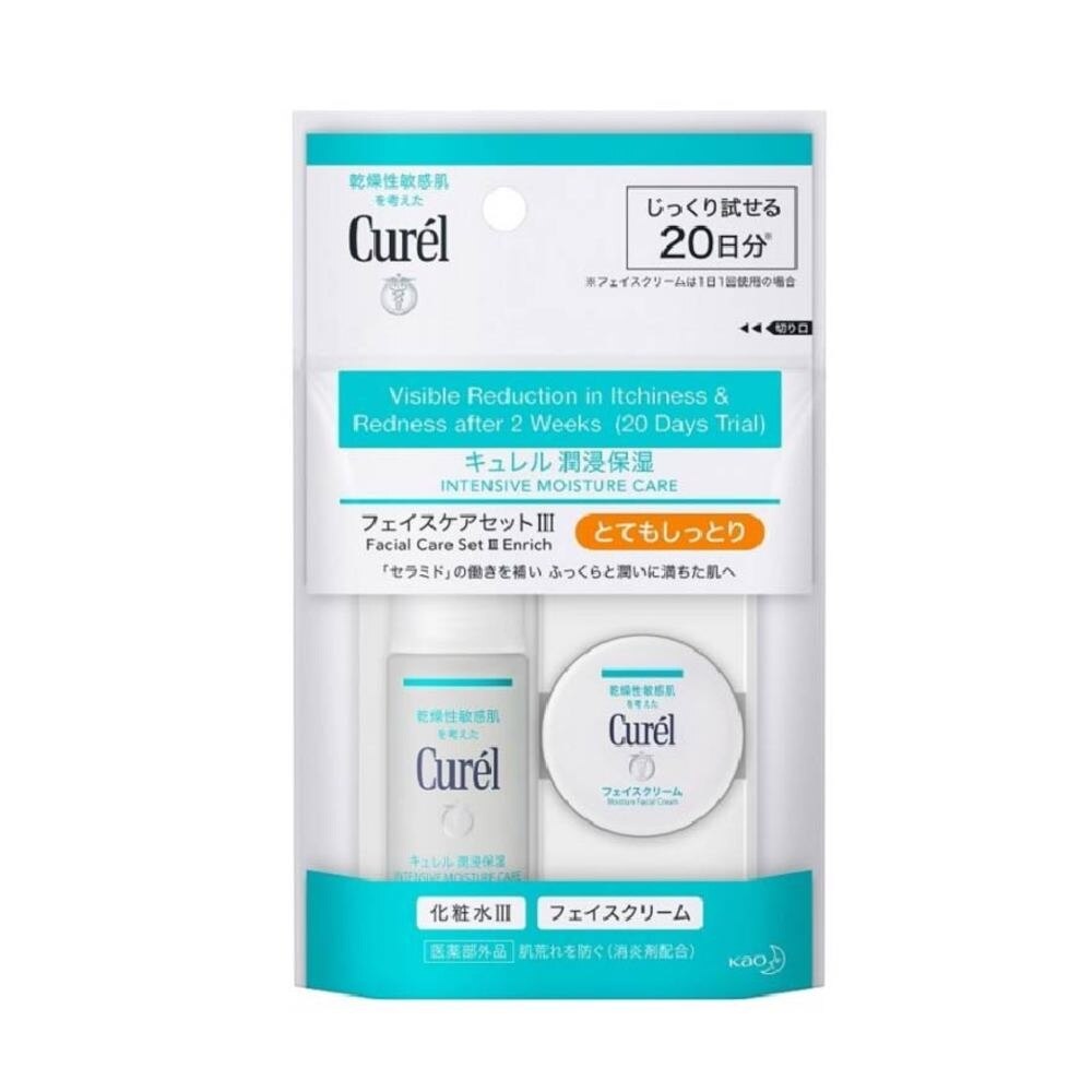 Curél Moisture Facial Cream 6個セット CUREL Facial Care Set III Enrich (Intensive Moisture Care +