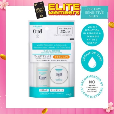 CUREL Facial Care Set III Enrich (Intensive Moisture Care + Moisture Facial Cream) 1s