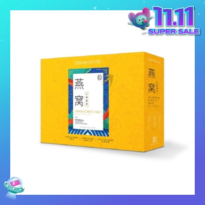 KINOHIMITSU Imperial Ginseng Bird's Nest Gift Set 75g (American Ginseng + Chinese Ginseng + Korean Red Ginseng) 6s