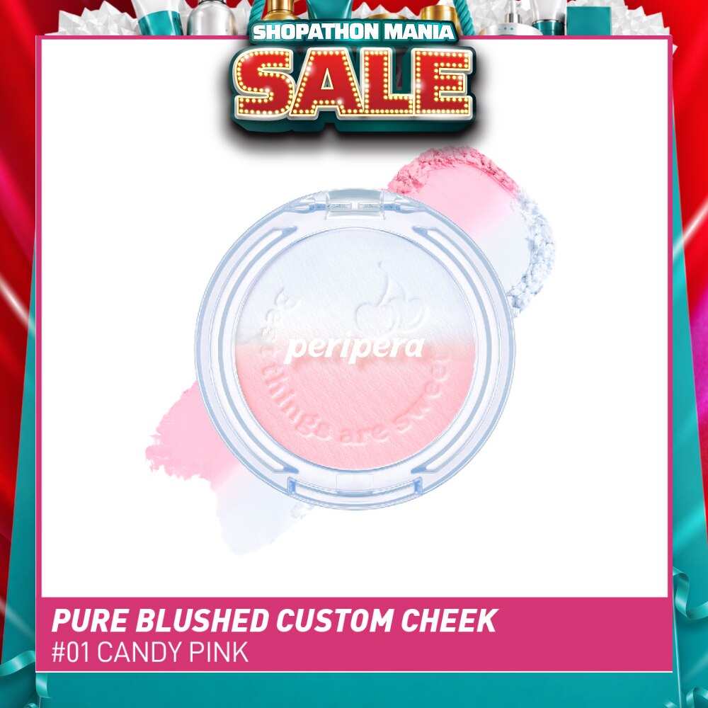 Pure Blushed Custom Cheek 001 Candy Pink (Soda Cafe) 4.2g (Expiry: May`2027)