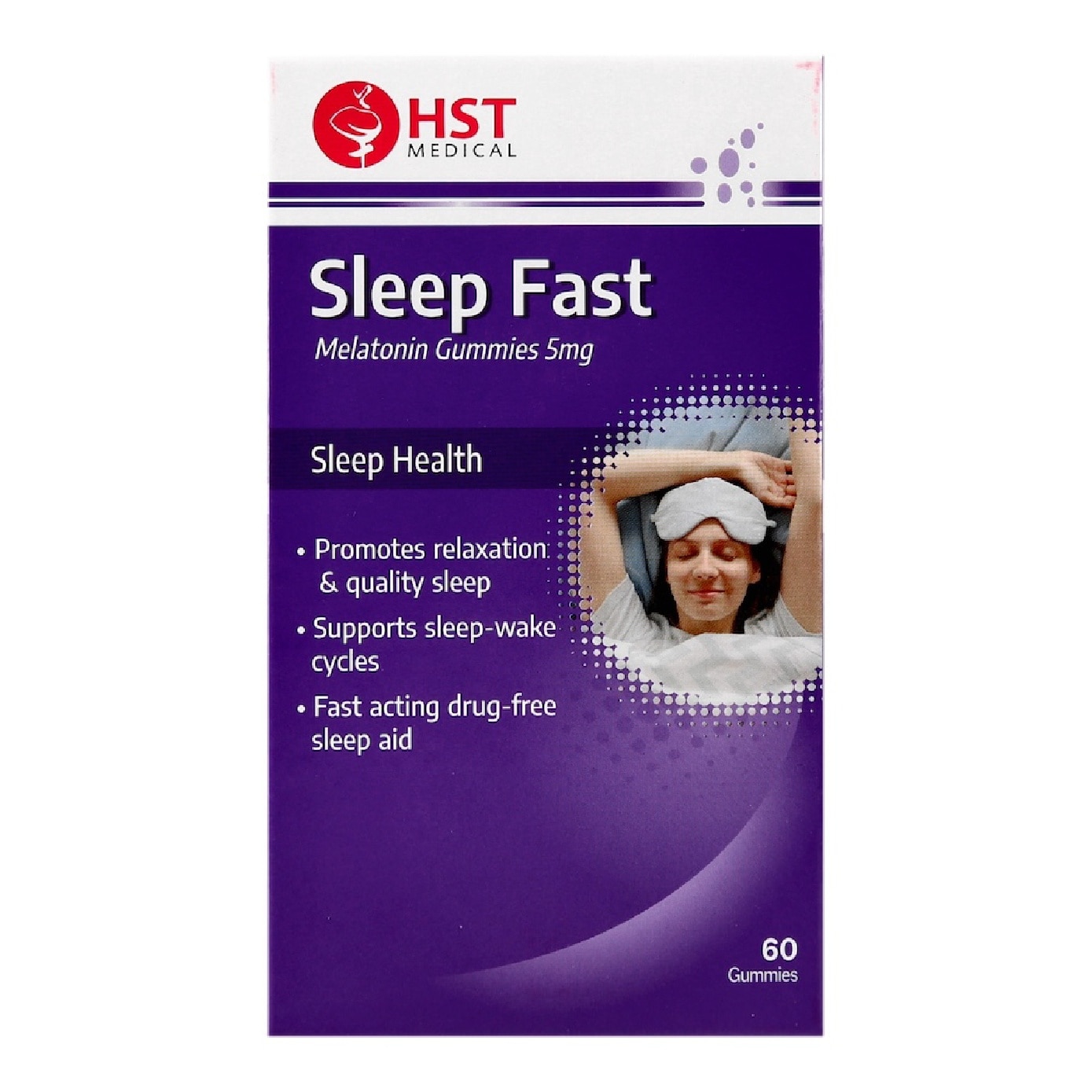 Sleep Fast Melatonin Gummies 5mg 60s image