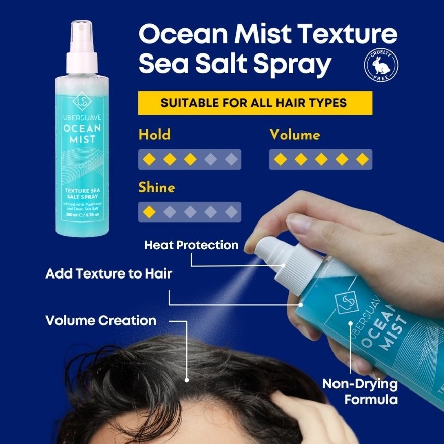 Ocean Mist Texture Sea Salt Spray (Suitable For All Hair Types) 200ml