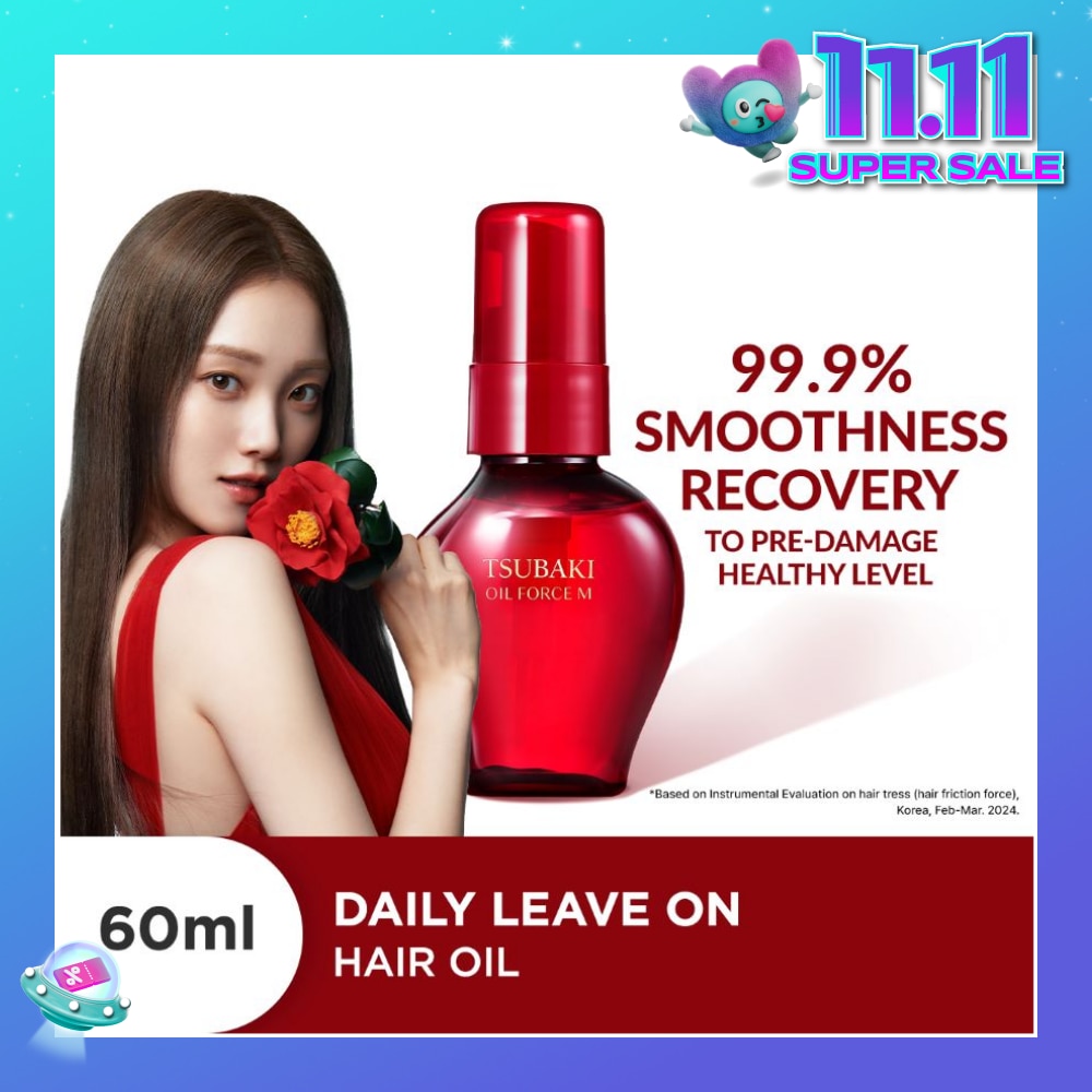 Oil Force M Hair Oil (Daily Leave-On - Replenish Moisture, Repair, Style & Heat Protection In 1 Use) 60ml