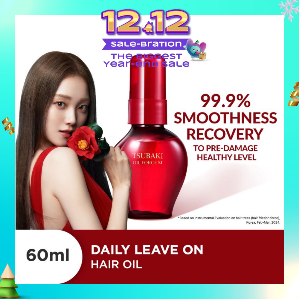 Oil Force M Hair Oil (Daily Leave-On - Replenish Moisture, Repair, Style & Heat Protection In 1 Use) 60ml