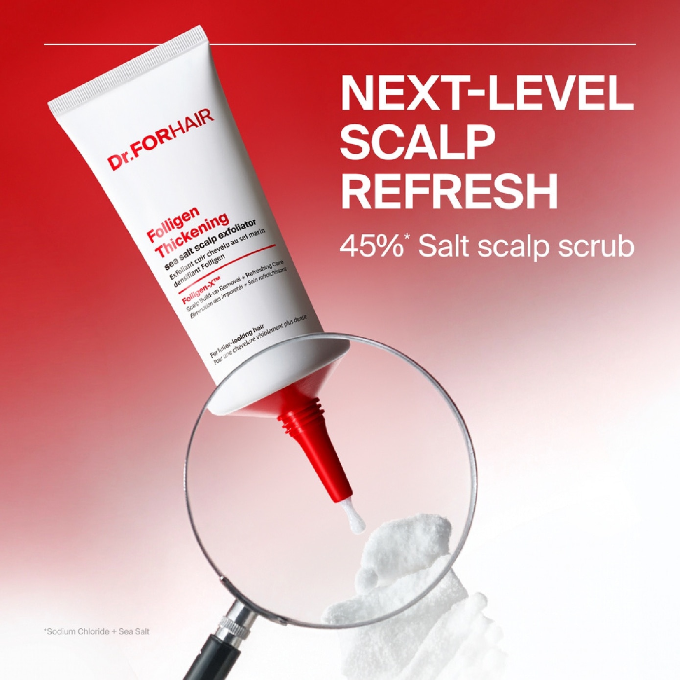 Folligen Thickening Sea Salt Scalp Exfoliator 250g image