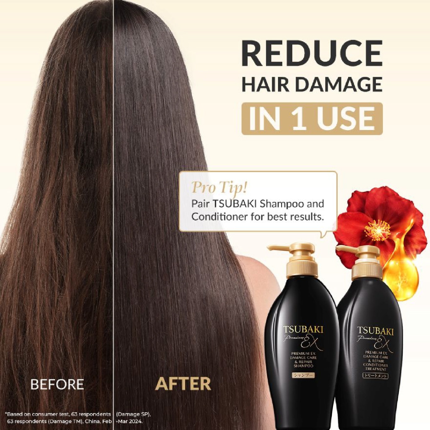 Premium EX Damage Care & Repair Shampoo (Repairs Severely Damaged Hair In Just 1 Use) 450ml