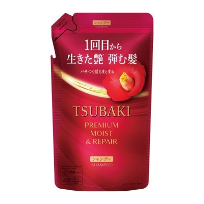 TSUBAKI - Premium Moist & Repair Shampoo Refill (72 Hours Moisture Retention, Instant Hydration & Improves Frizzy Hair) 300ml