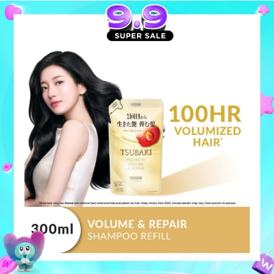 TSUBAKI - Premium Volume & Repair Shampoo (Instant Volume Boost In 1 Use, To Improve Flat & Lifeless Hair) 300ml image