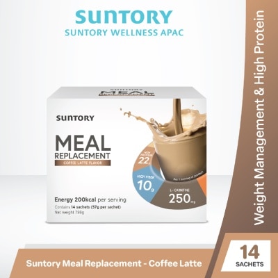 SUNTORY Meal Replacement with Coffee Latte Flavor Sachet 14s image