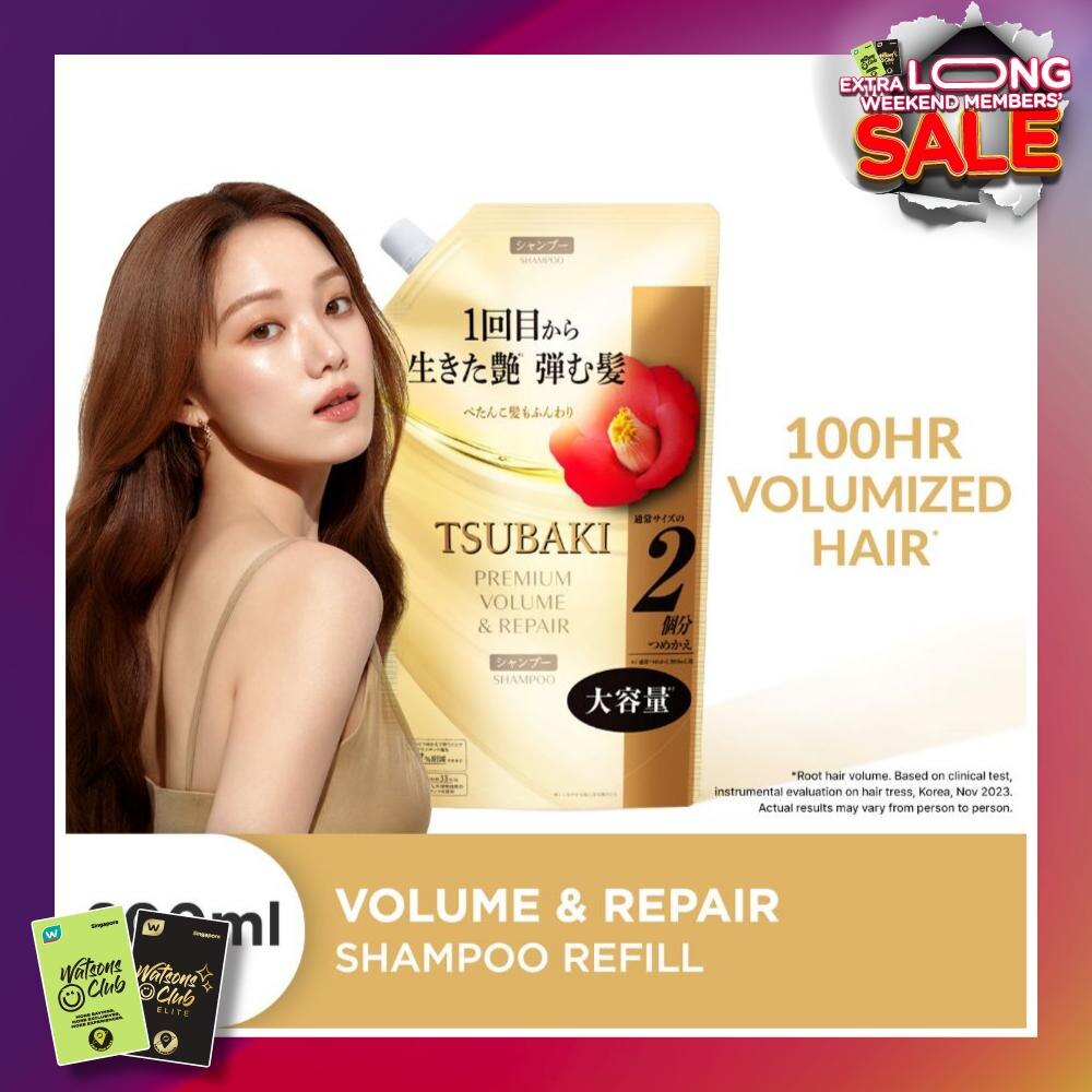 Premium Volume & Repair Shampoo Refill (Instant Volume Boost In 1 Use, To Improve Flat & Lifeless Hair) 600ml