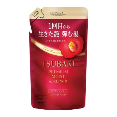 TSUBAKI - Premium Moist & Repair Conditioner Refill (72 Hours Moisture Retention, Instant Hydration & Improves Frizzy Hair) 300ml
