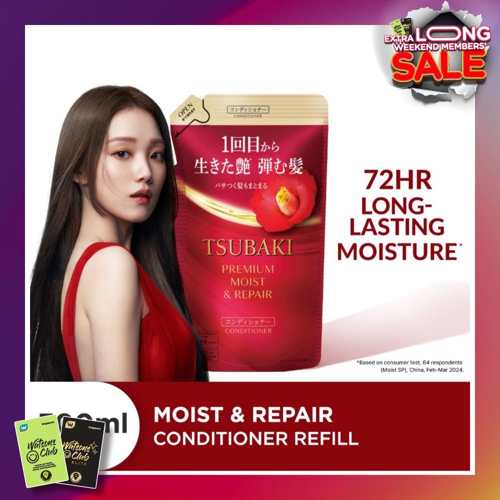 Premium Moist & Repair Conditioner Refill (72 Hours Moisture Retention, Instant Hydration & Improves Frizzy Hair) 300ml
