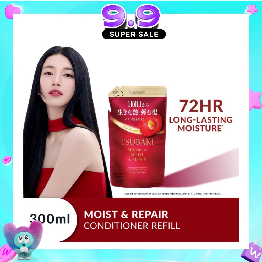 Premium Moist & Repair Conditioner Refill (72 Hours Moisture Retention, Instant Hydration & Improves Frizzy Hair) 300ml image