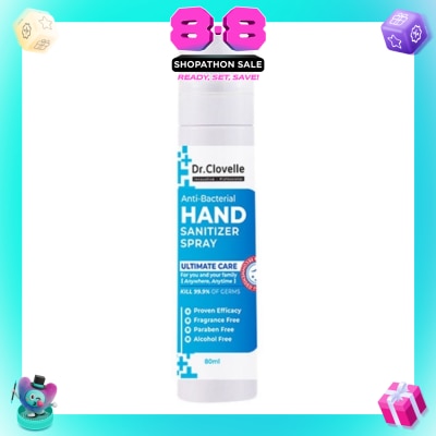 DR CLOVELLE - Anti Bacteria Hand Sanitizer Spray (Kills 99.9% Harmful Bacteria) 80ml