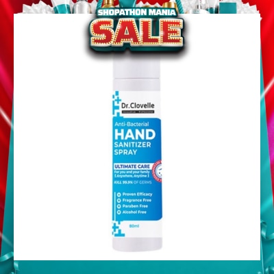 DR CLOVELLE - Anti Bacteria Hand Sanitizer Spray (Kills 99.9% Harmful Bacteria) 80ml