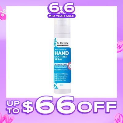 DR CLOVELLE - Anti Bacteria Hand Sanitizer Spray (Kills 99.9% Harmful Bacteria) 80ml